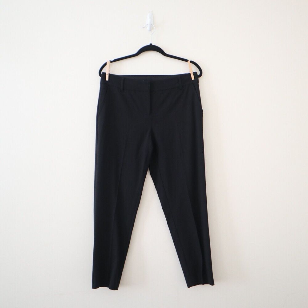 Eileen Fisher Size S Viscose Wool Blend Skinny Dress Pants Black